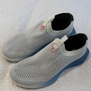 Allbirds Light Gray and Blue Sneakers